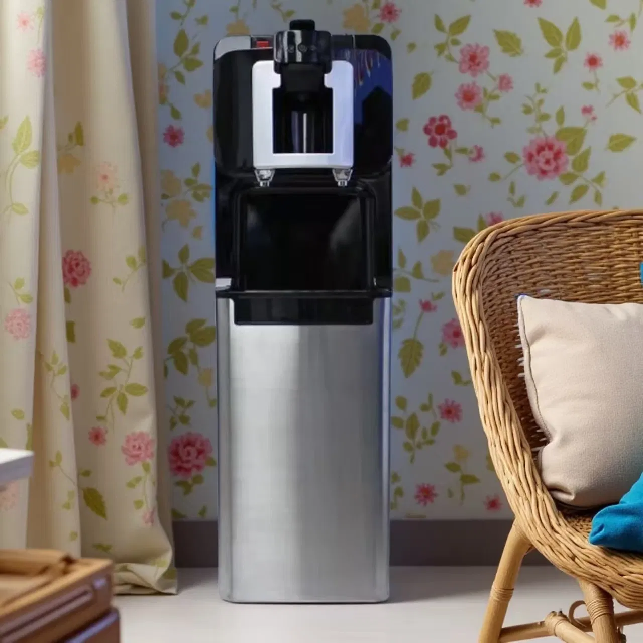 High-Cost 15-Bar Pressure Italian Espresso Machine Bottom Load Plastic Coffee Machine for Household Hotel Use RO System