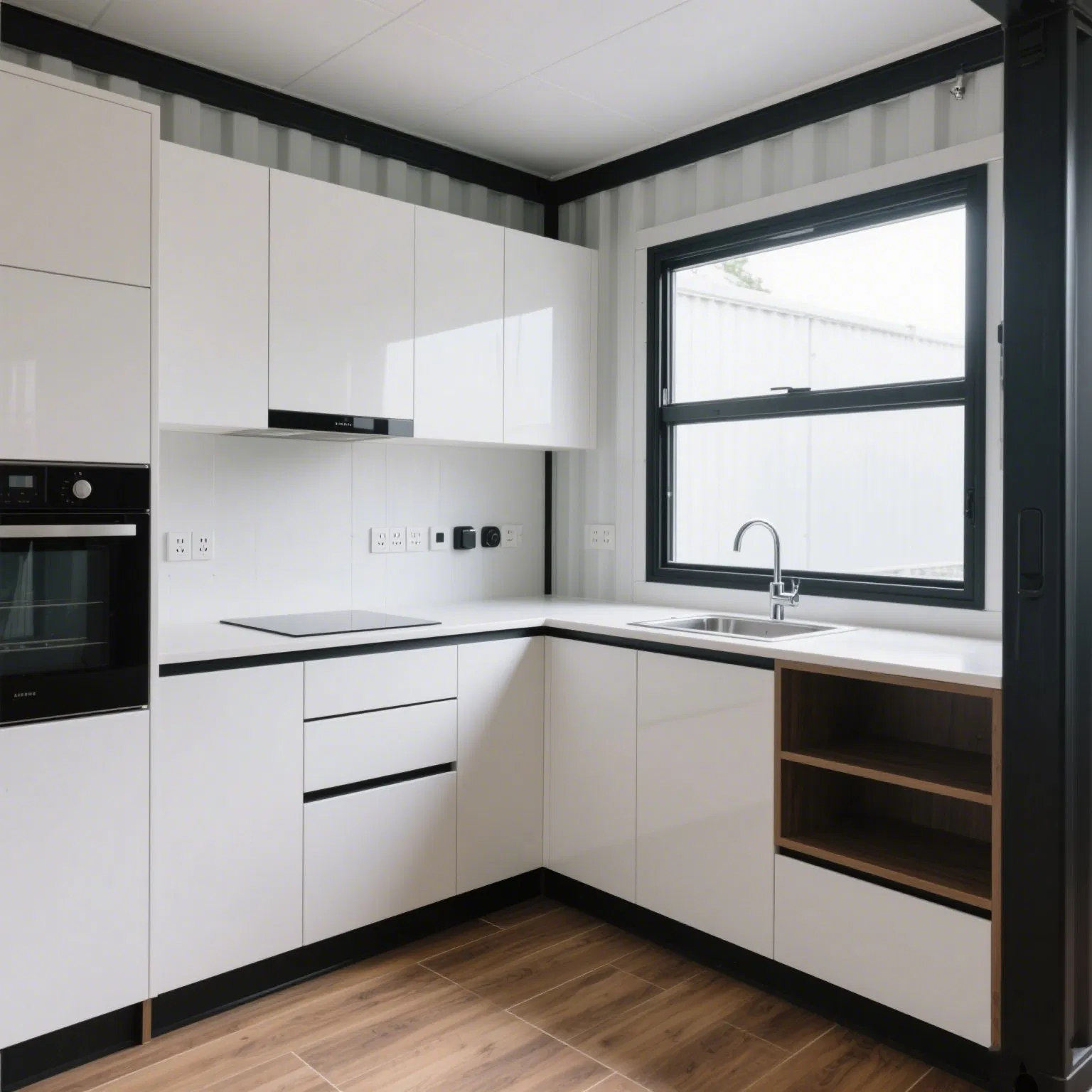 20FT Prefab Modular Container House, Foldable and Expandable Container House, Integrated House
