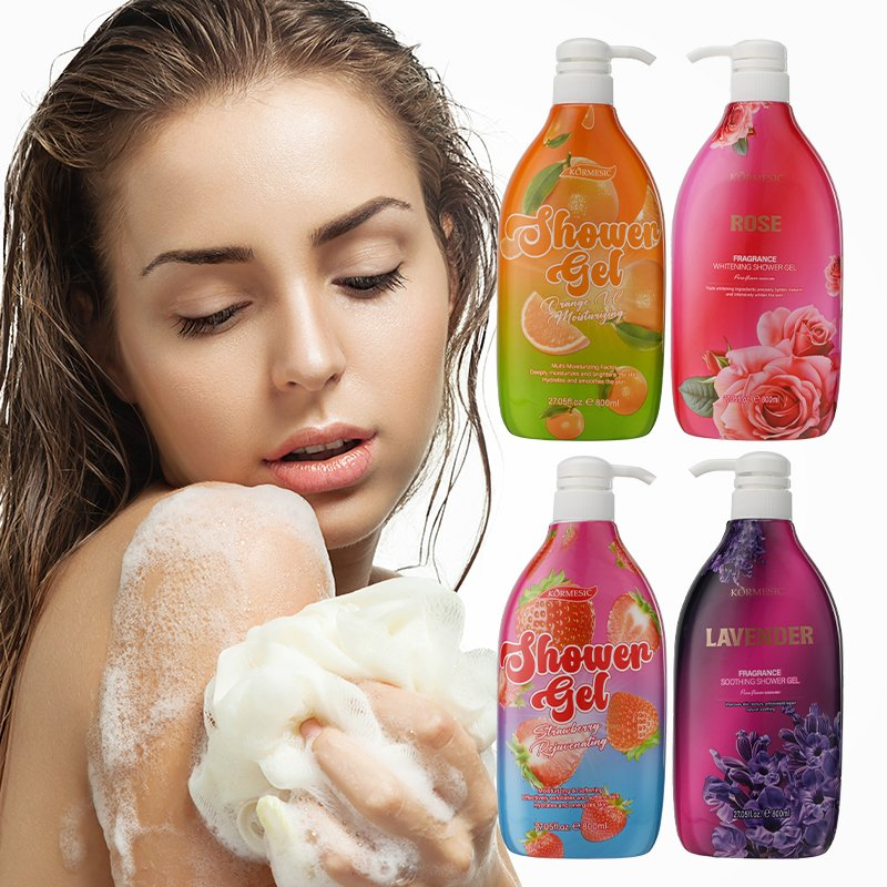 Hydrating Orange Vc Shower Gel for Soft and Smooth Skin