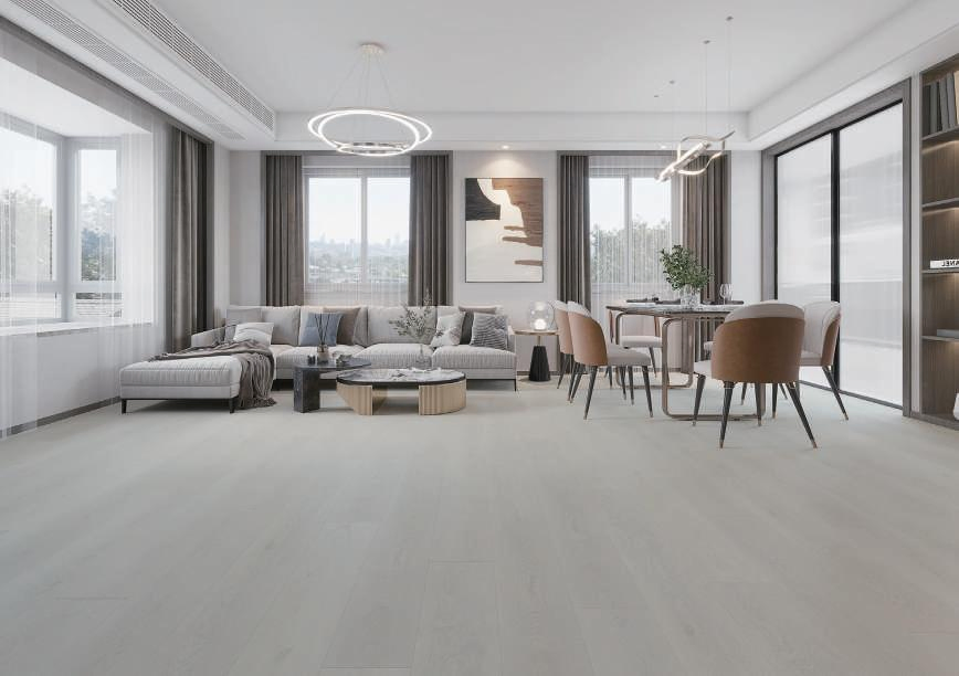 5mm Long Board/Herringbone Painted-Bevel Waterproof Anti Scratch Wood Plastic E. I. R. PVC WPC/Spc/Lvt/Laminate Click Vinyl Flooring with IXPE/Cork/EVA