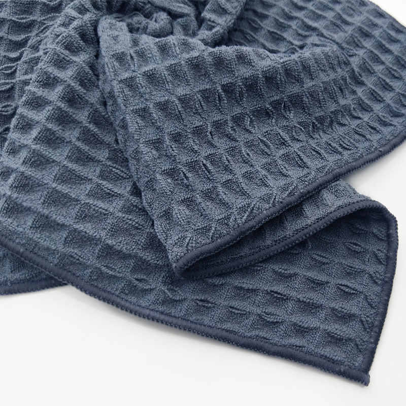 Weave Towel Cleaning Cloths 40*40cm Tea Towel Quick Dry Kitchen Microfiber Waffle Towel
