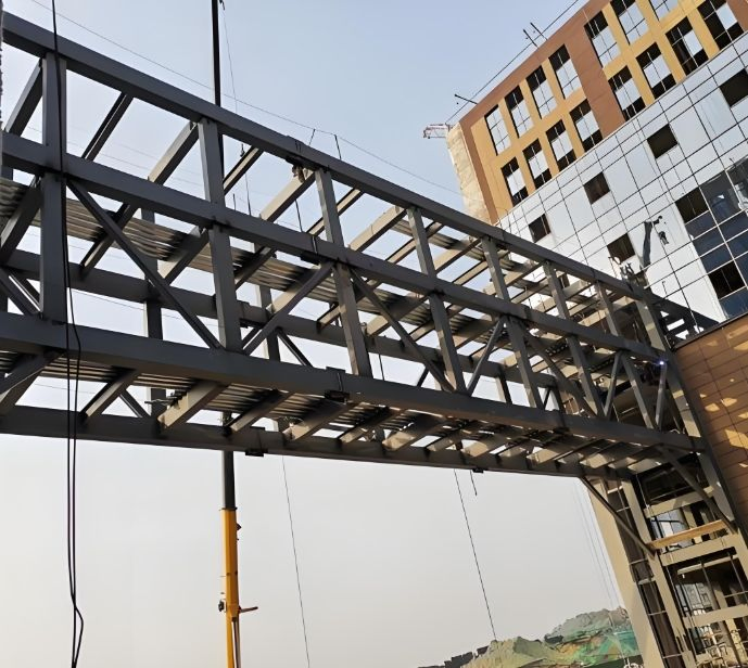 Aerial Metal Structure Corridor/Metallic Tube Truss Buildings/Speed of Construction and Durability