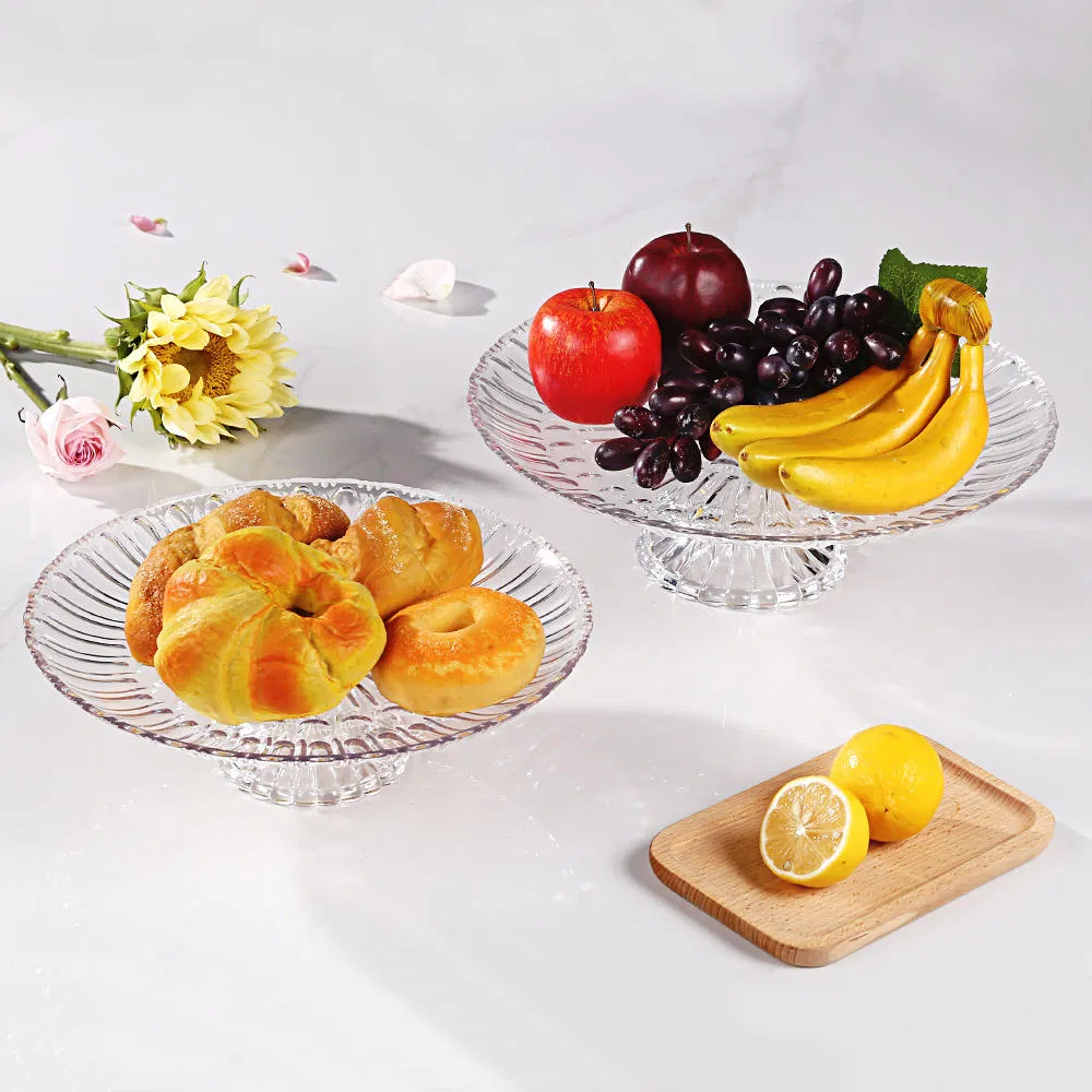 Plastic Fruit Plate - Elegant Round Acrylic Serving Bowl for Hotels