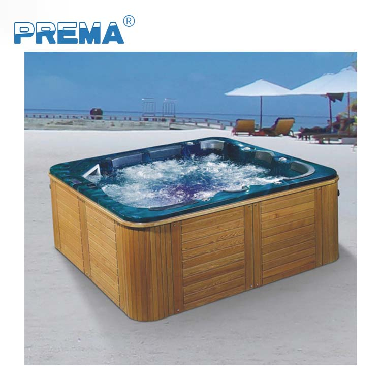 Большая ванна с гидромассажем для улицы и дома