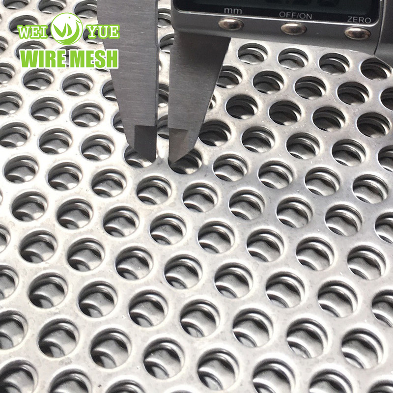 Hot Sale Stainless Steel Perforated Metal Mesh Screen Punched Round Hole Sheet