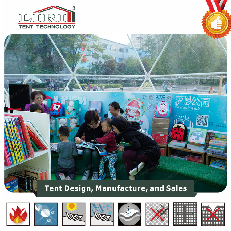 14m Big Transparent Geodesic Dome Tent for Event Exhibition