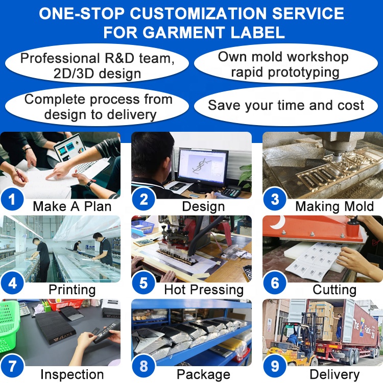 Нашивки ТПУ 3D с логотипом для одежды и аксессуаров