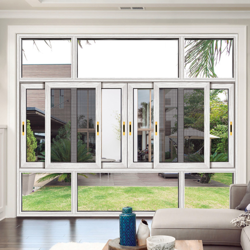 American Exterior Aluminium Profile PVC UPVC Invisible Screen Window Lock Profile Glass Door Hardware Window