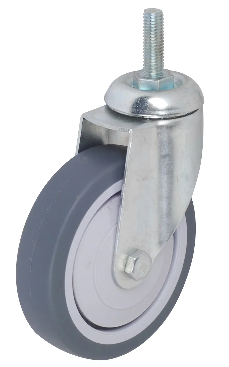 Plain Bearing Zinc Plated Wheel Light Duty Hospital Trolley Caster with Good Service