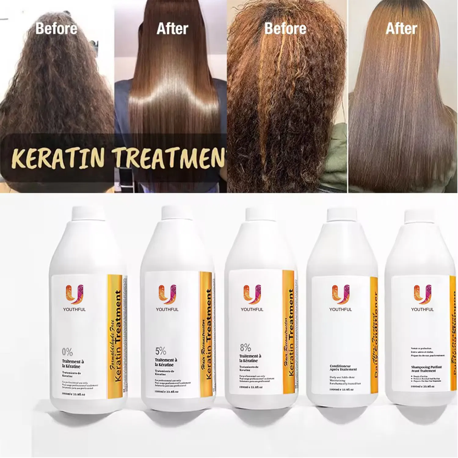 Pure Keratin Treatment Straightening Hair Conditioner