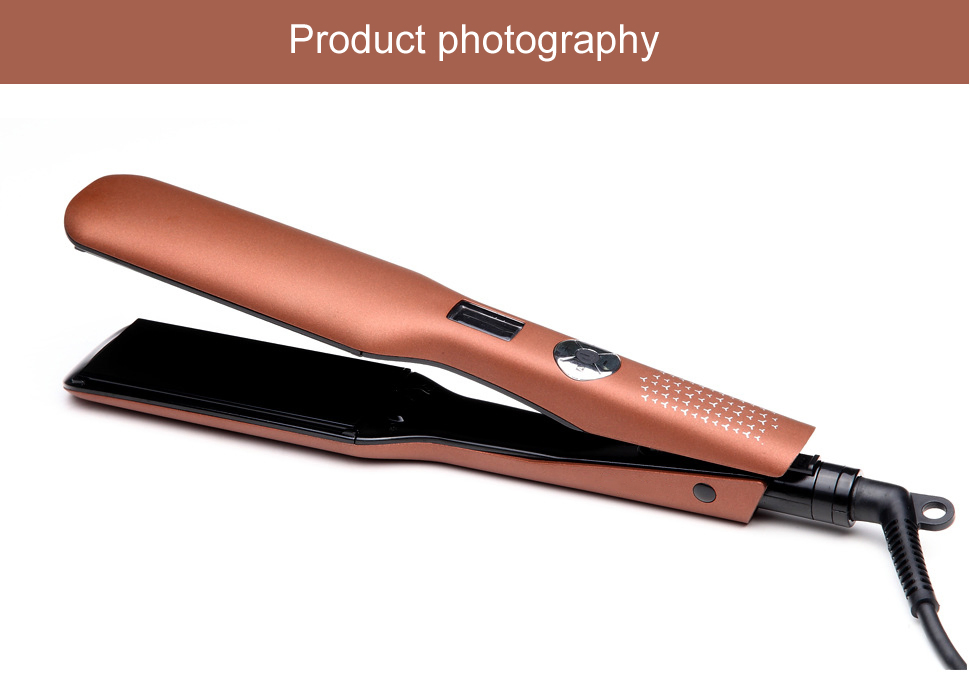 LCD Hair Straightener with Wide Plate