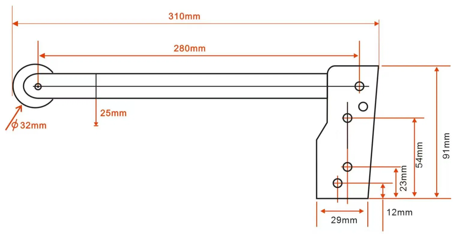 E-Star Stainless Steel Surface Mounted Door Coordinator