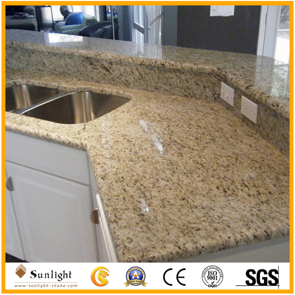 Custom River/Kashmir White Granite Vanity Top for Bathroom