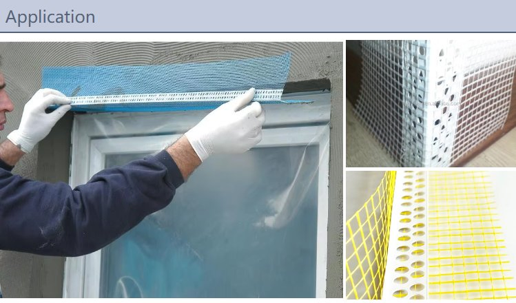 High Quality PVC Corner Profiles with Fiberglass Mesh/Fiberglass Mesh Corner Bead