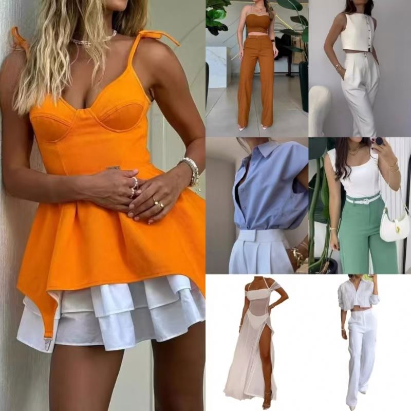 Одежда женская базовая платья футболки рубашки брюки