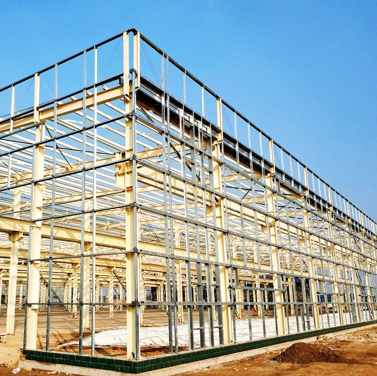 Industrial Building Prefab Steel Structure Sandwich Panel Workshop Metal Purlin Sheet Frame Warehouse for Storage/Plant/Hangar/Garage/Shed Construction