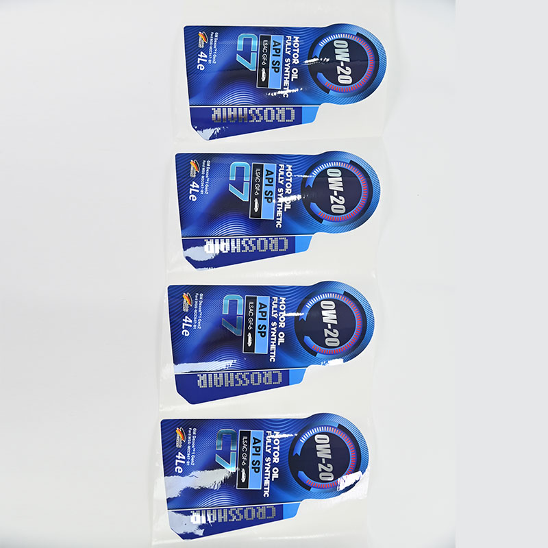 High Clear Print Chemical Resistant Custom Oil Labels