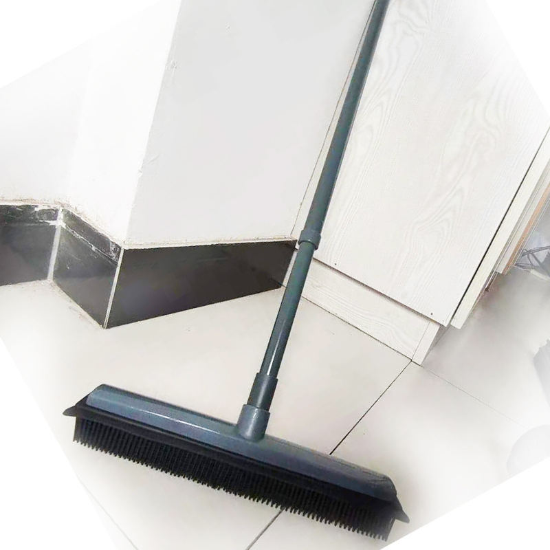 Bulk Sale Durable Rubber Water Sweeper Long Handle Floor Brush for Hotel & Office Cleaning