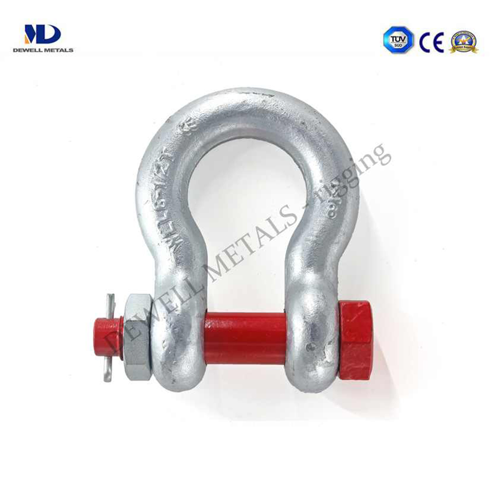 Hot Dipped Galv. G2130 U. S Type Drop Forged Bow Anchor Shackle
