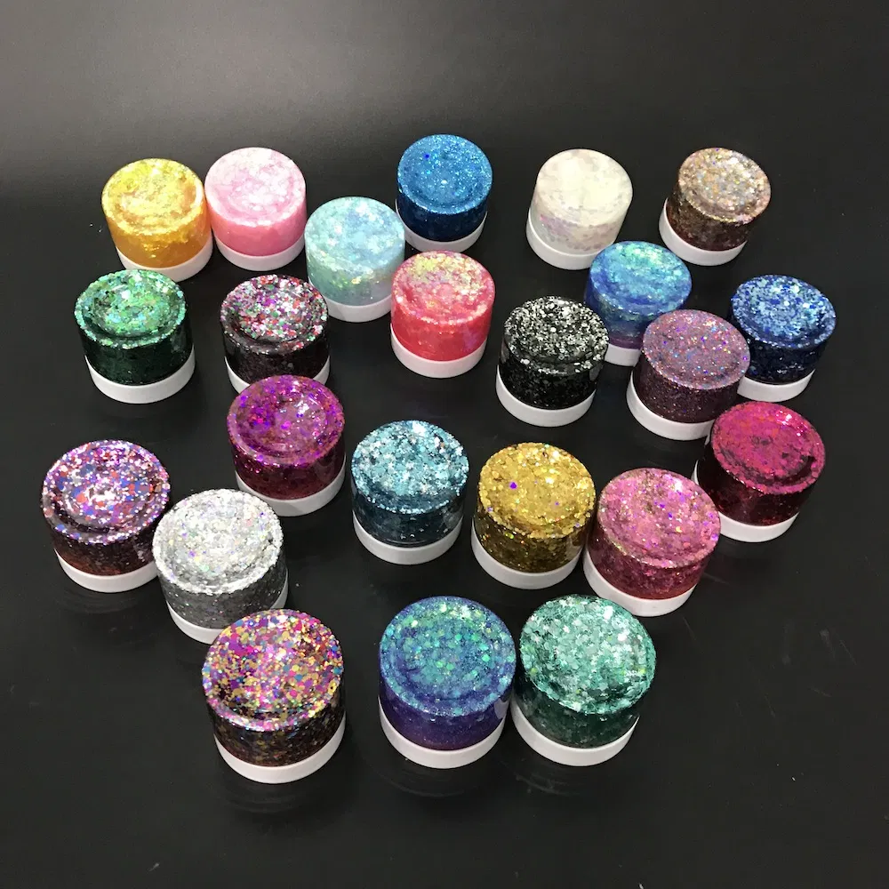 Makeup Cosmetics Peel-off Glitter Liquid Eye Shadow Gel Loose Glitter for Face Hairs