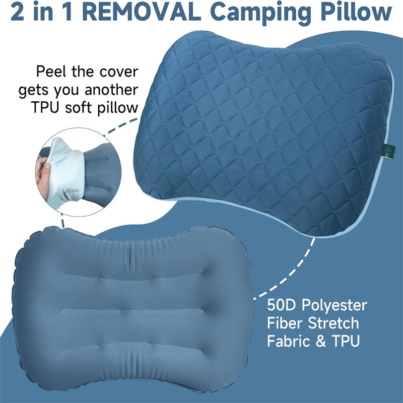 Emergency Response High Quality Inflatable Pillow Neck Support Lightweight Portable Ergonomic Affordable Prices Small Backpacking Inflatable Pillow