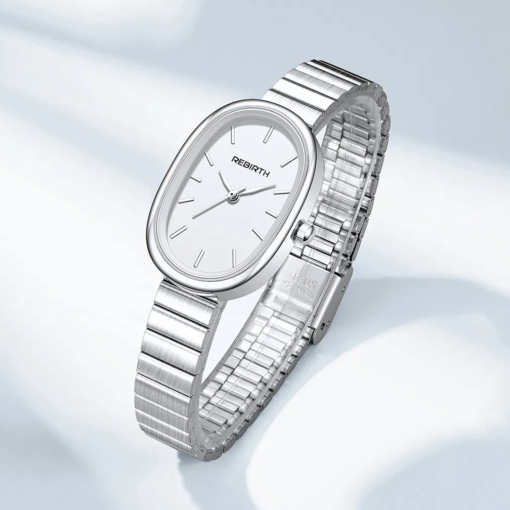 Classic for Rebirth 2089 Quartz Watch Wholesale Oval Dial Bamboo Strap Minimalist Fashion Versatile