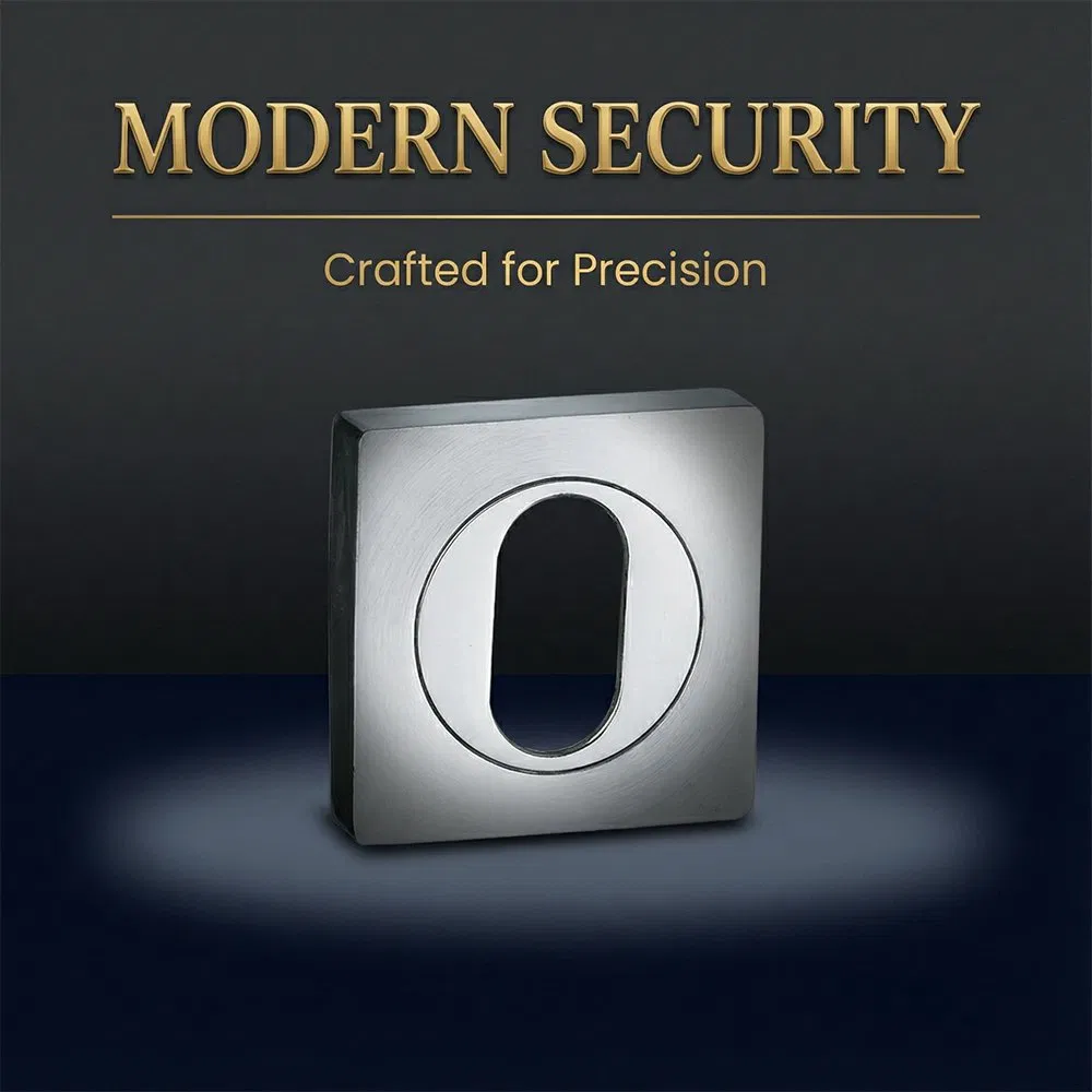 Lock Accessories Cylinder Separate Cover Euro Zinc Aluminum Lock Escutcheon