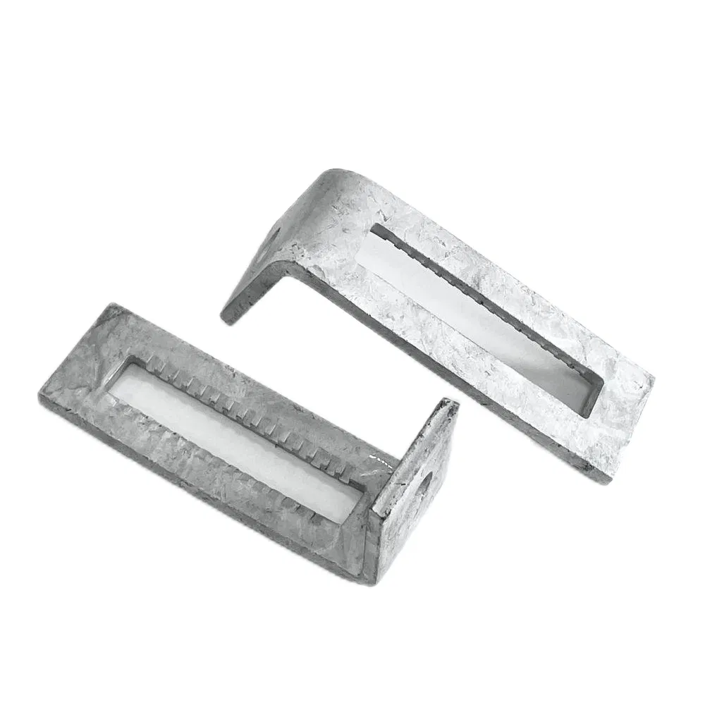 HDG Slotted Angle Plate 2 Hole Adjustable Corner Strut Channel Fitting