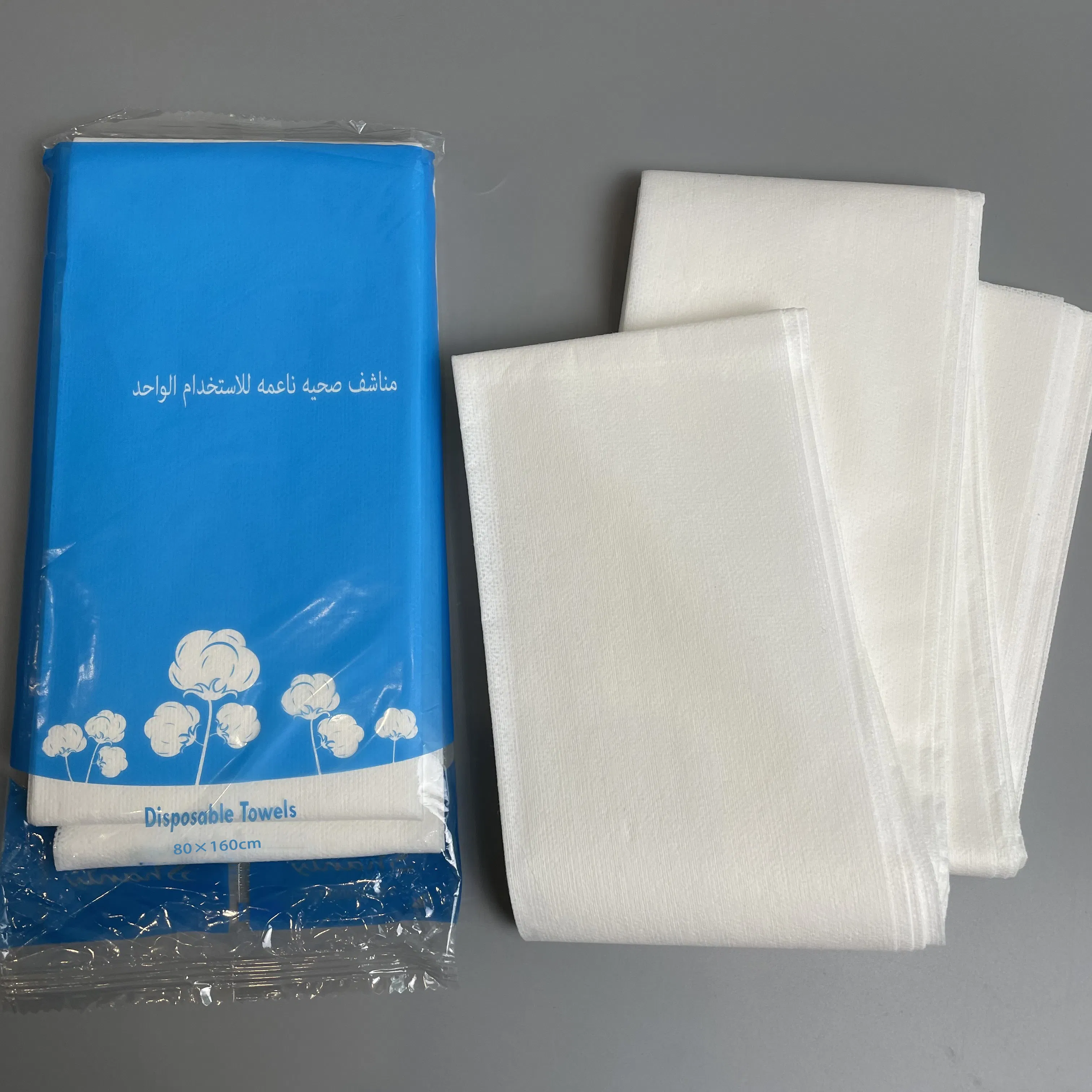 Wipex Wholesale Nonwoven Disposable Bath Towels Body Shower Towel for Hotel SPA