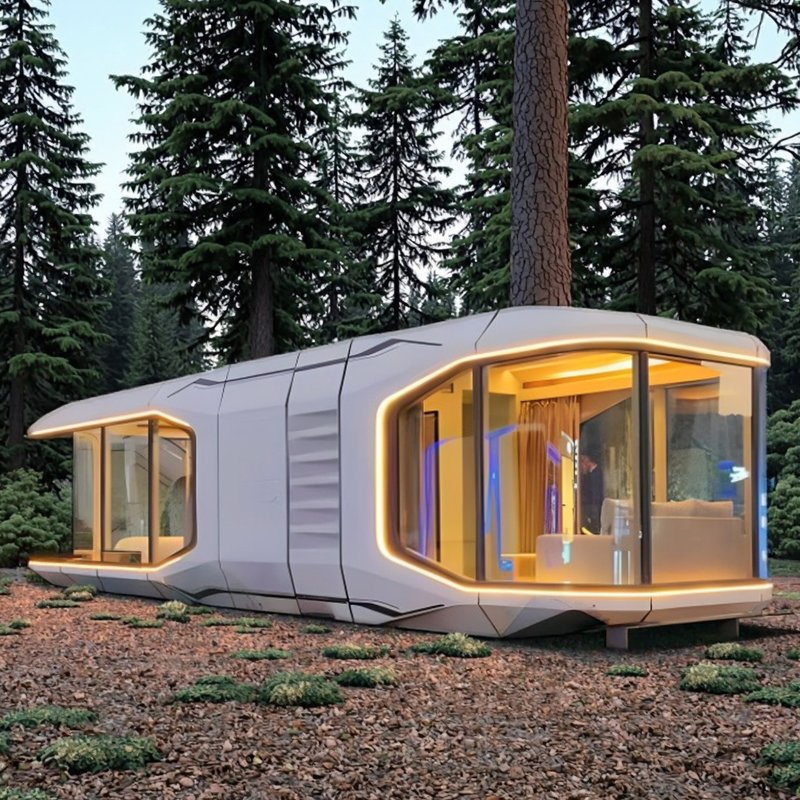 Portable Prefab Greenhouse Cabin Efficient Small Space Living Solution for Home Office Shop Office House Made Sandwich Panel