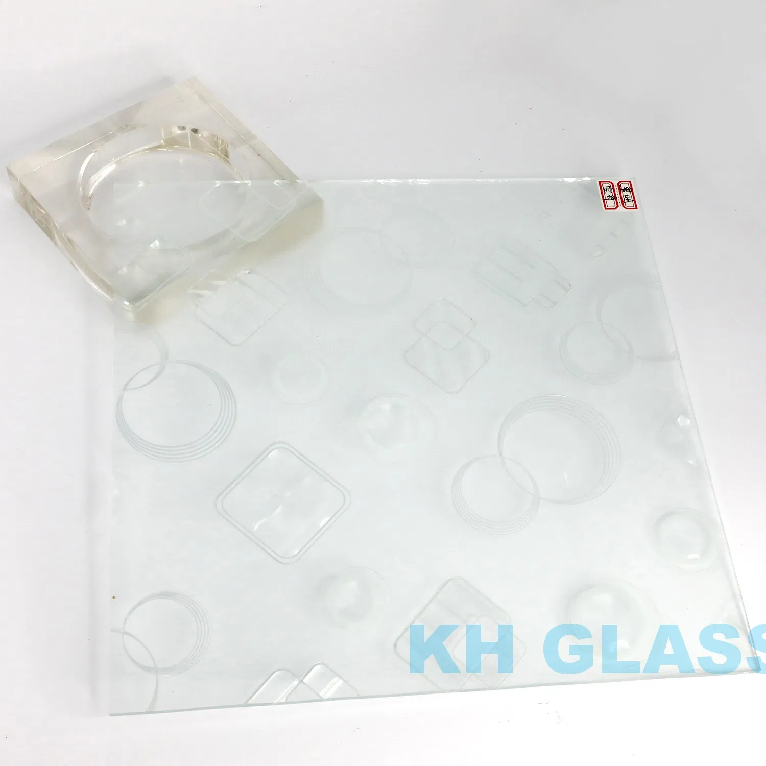 3mm-10mm Durable Acid Etched Glass Frosted No Figure Print for Home Decoration