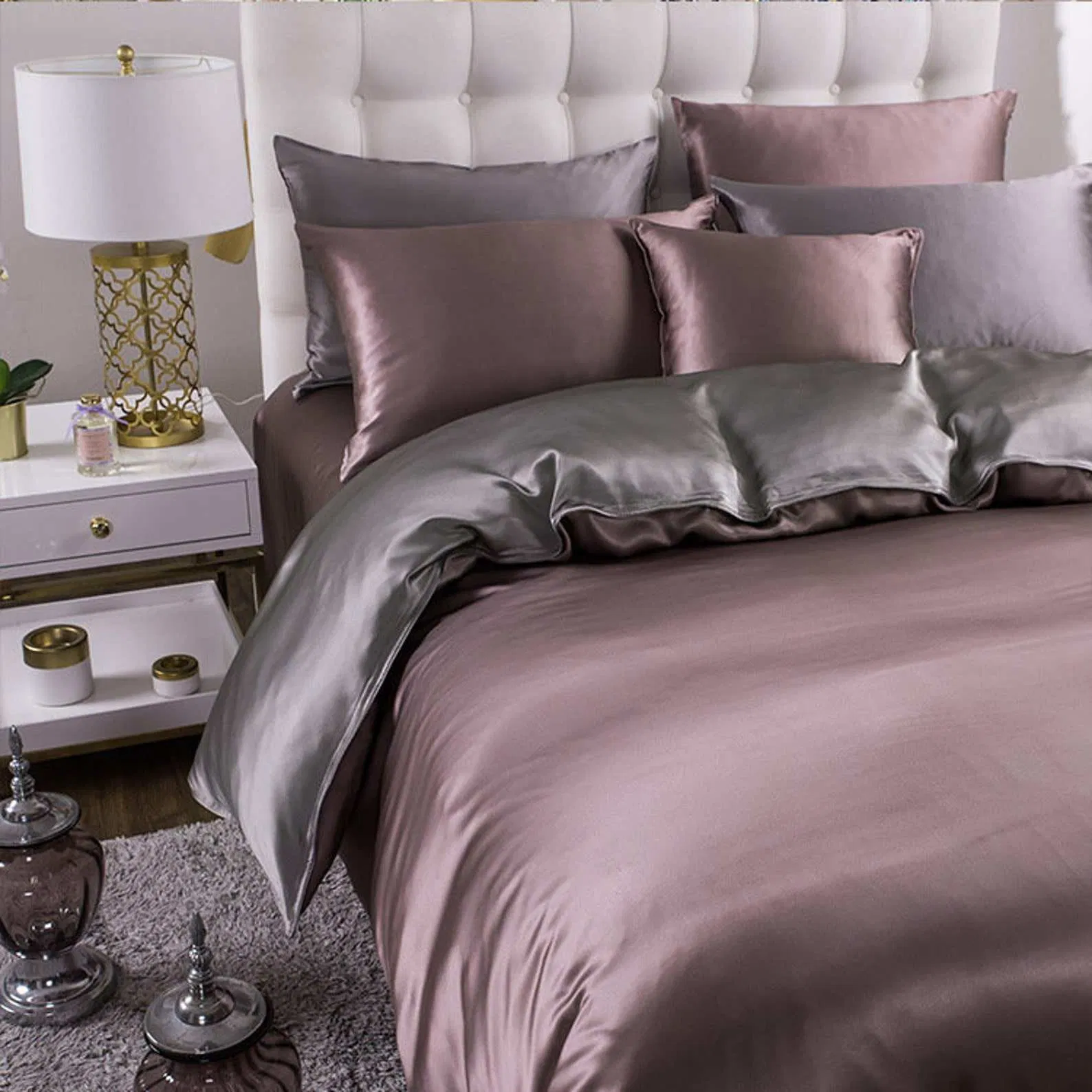 Hot Sale Silk New Arrival Super Luxury 100% Mulberry Silk Bedding Set