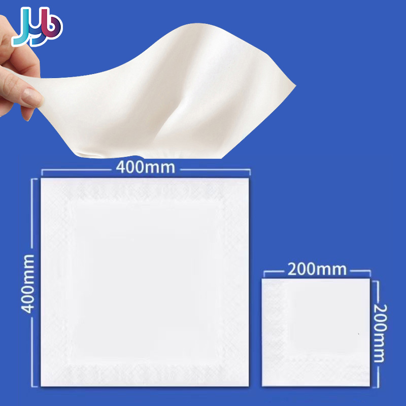 40X40cm Large Napkins, Virgin Wood Pulp, Lint-Free for Home Use, Hands and Mouths, and Guests