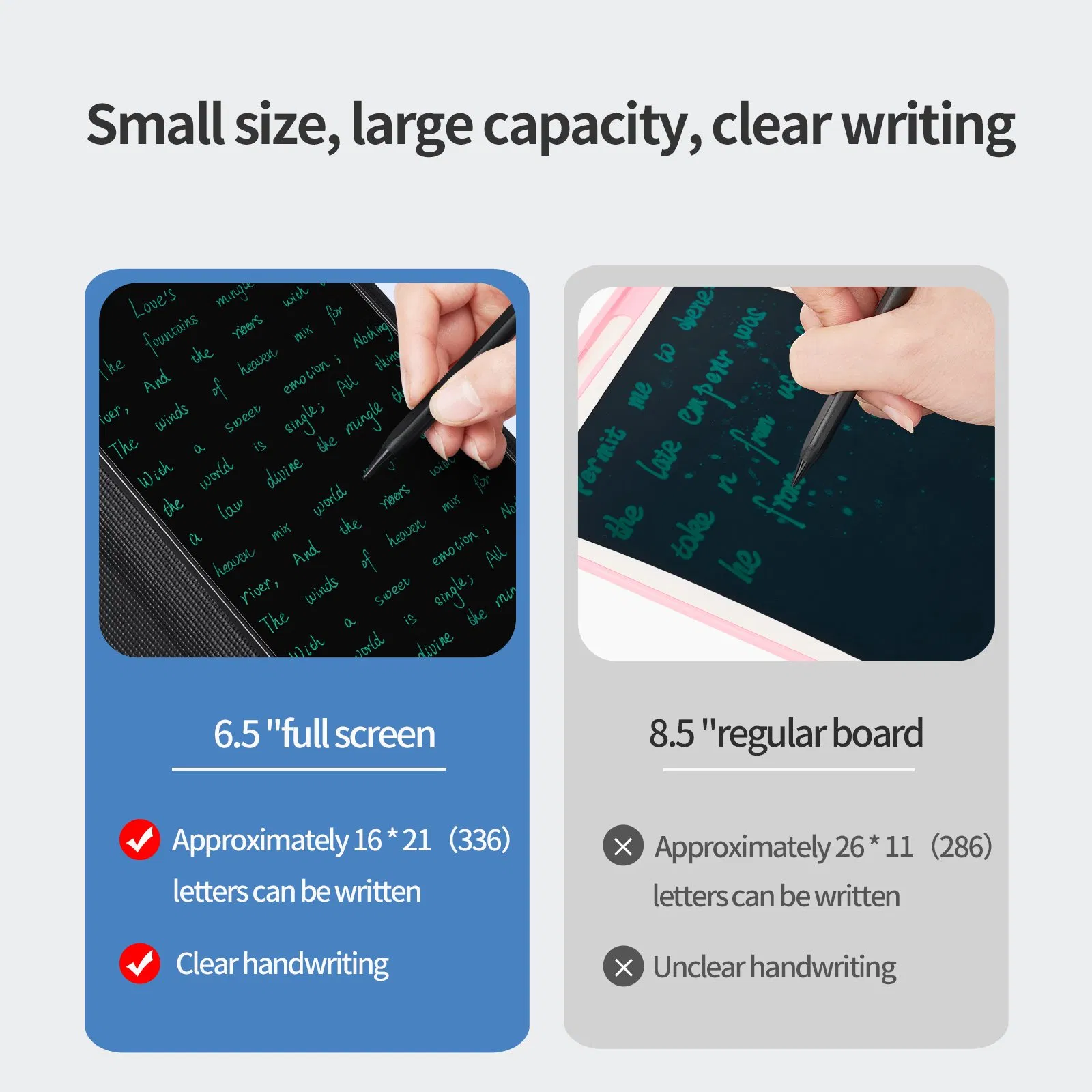 Ultra-Slim 6.5-Inch LCD Writing Tablet for Fine Handwriting