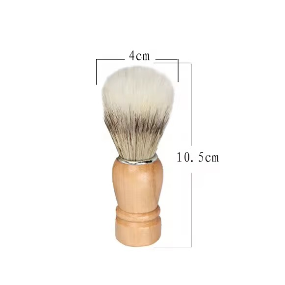 High-Quality Professional Salon Men's Wooden Handle Facial Cleansing Tool Beard Brush