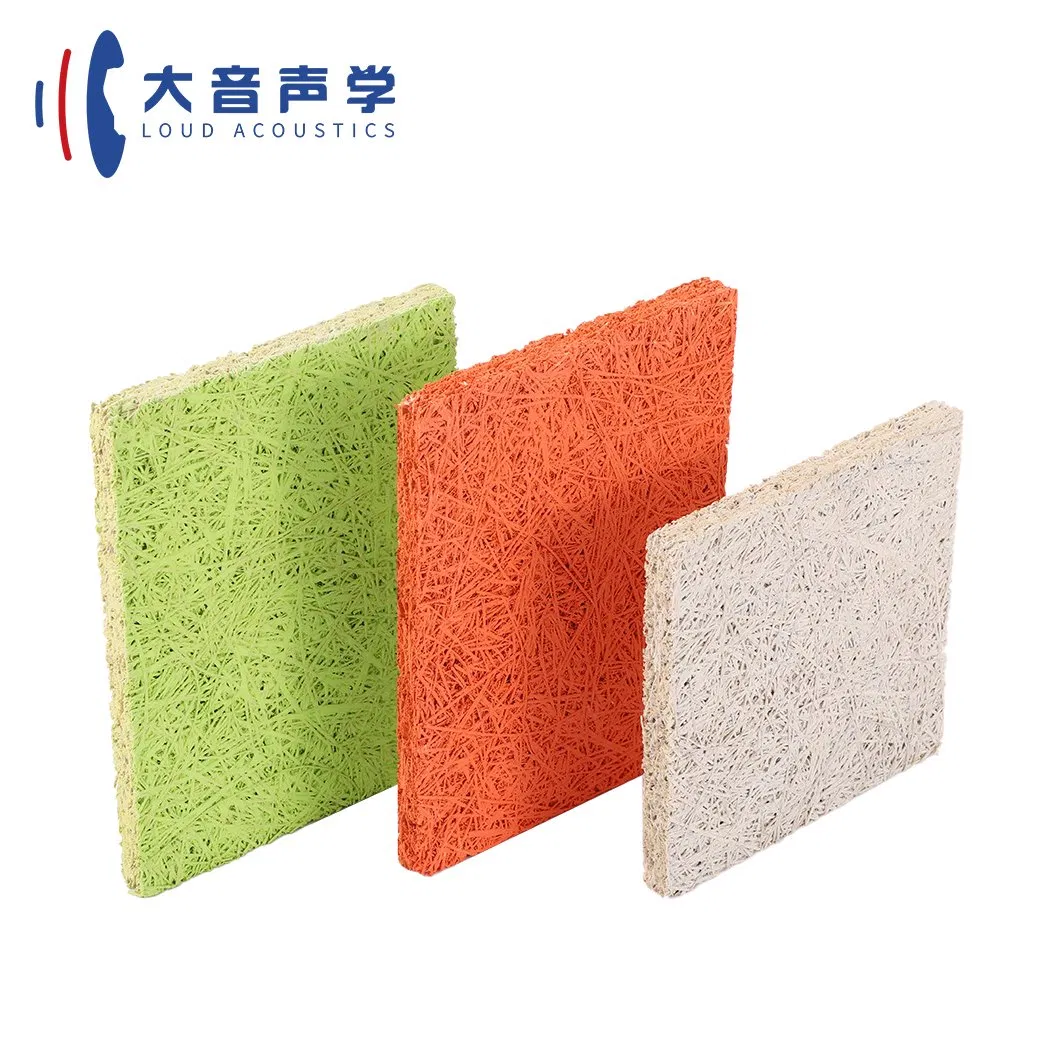 Foshan Manufacturer Wood Wool Acoustic Panel Sound Proof Noisy Defending Panel