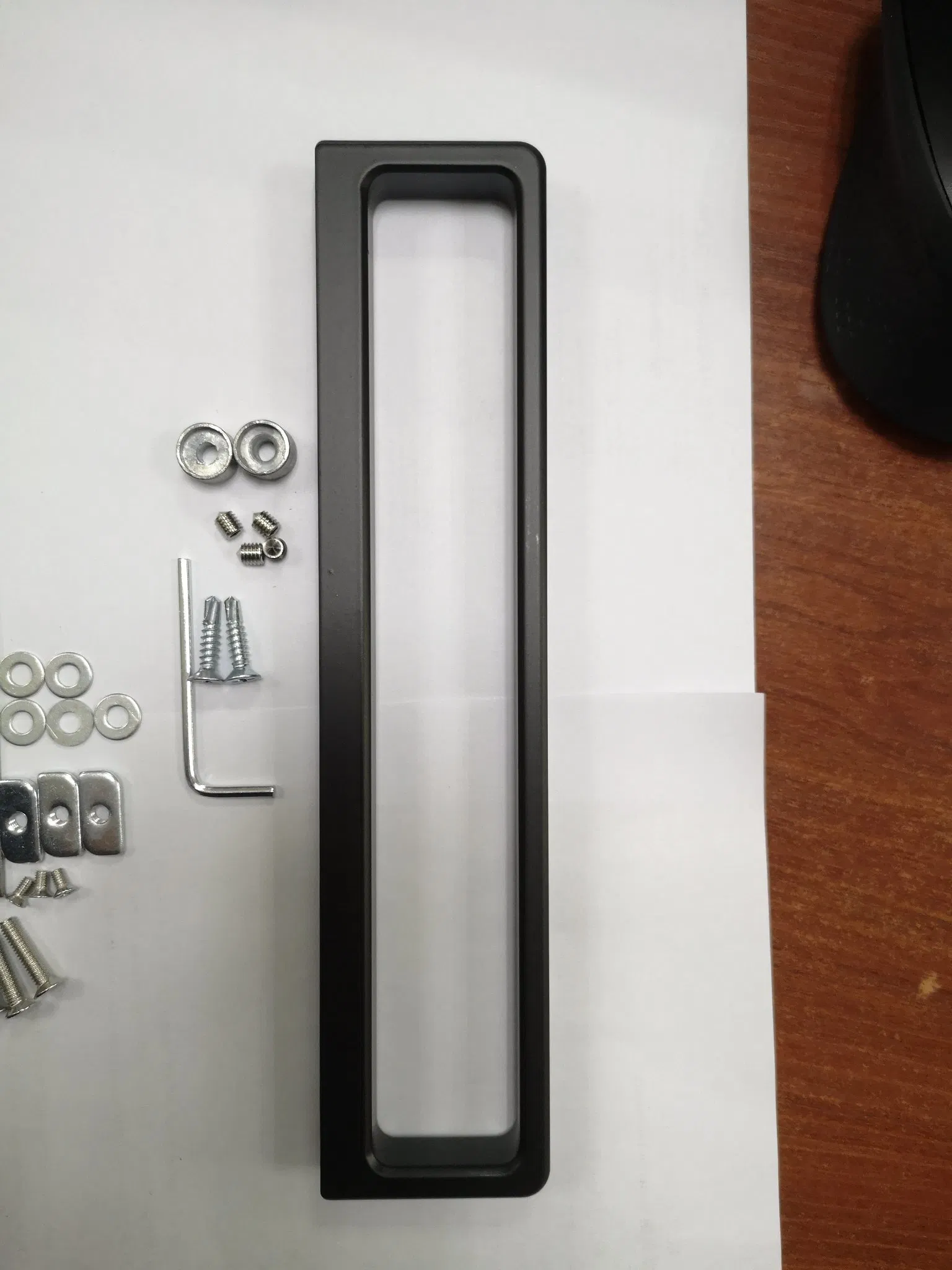 Slim Narrow Frame Aluminum Sliding Patio Glass Door Handle Lock