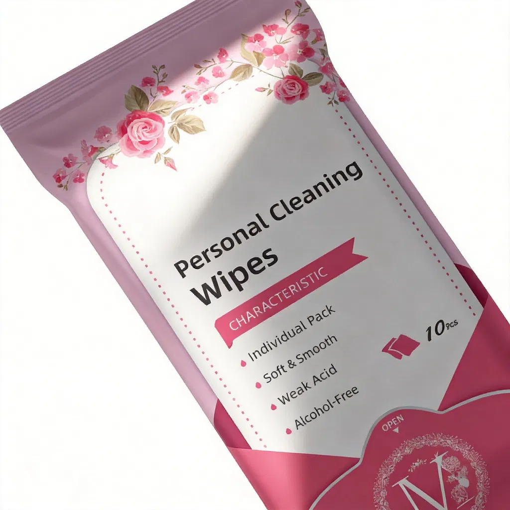 Organic Flushable Biodegradable Feminine Hygiene Wet Wipes