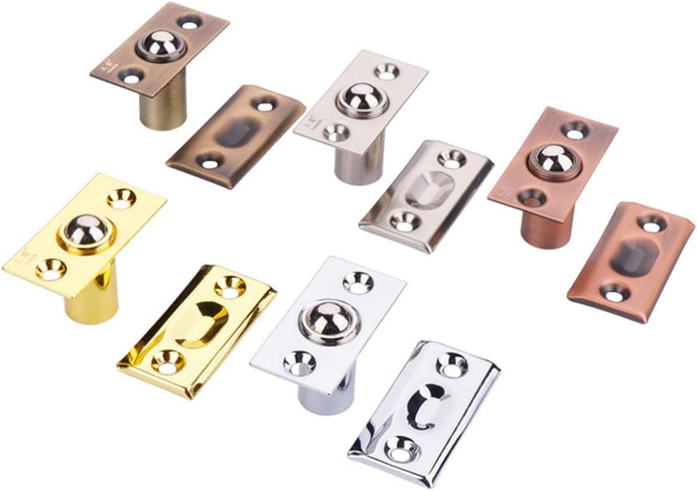 Mdmd-Sn Brass Adjustable Ball Catch, Satin Nickel Finish