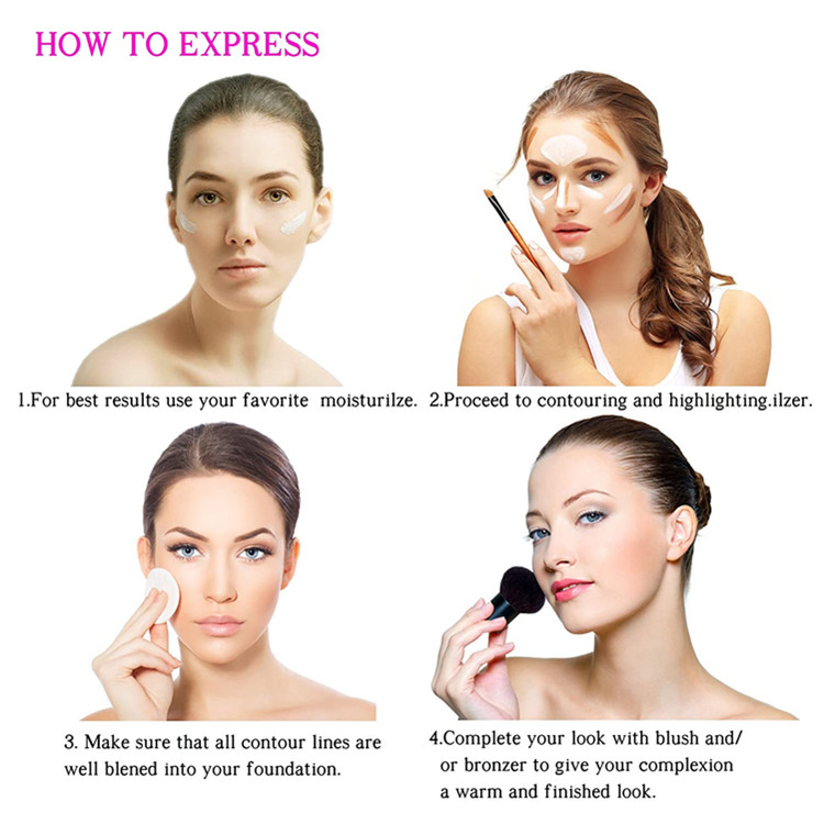 Advanced Vegan Cosmetics Cream Contour Best 8 Colors and Highlighting Makeup Kit