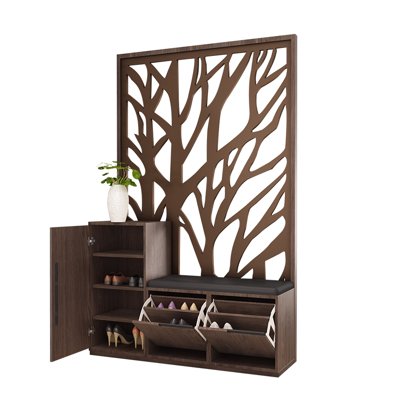 Шкаф для обуви деревянный орех массив