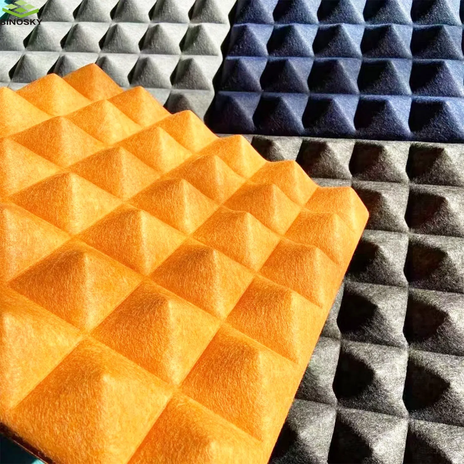 Formaldehyde-Free 3D Pet Fiber Panel for School Activity Room/Multi-Functional Room