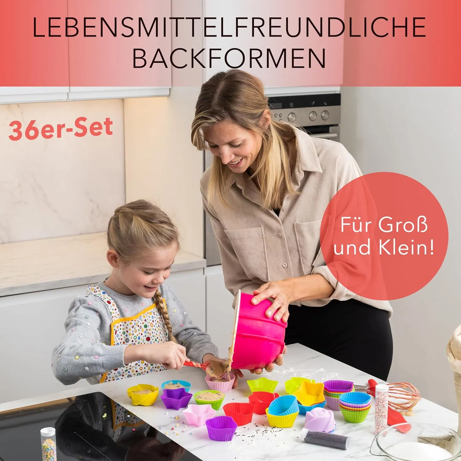 High-Quality DIY Cake Tools Multi Shaped Food Grade Silicone Round Square Muffin Moulds