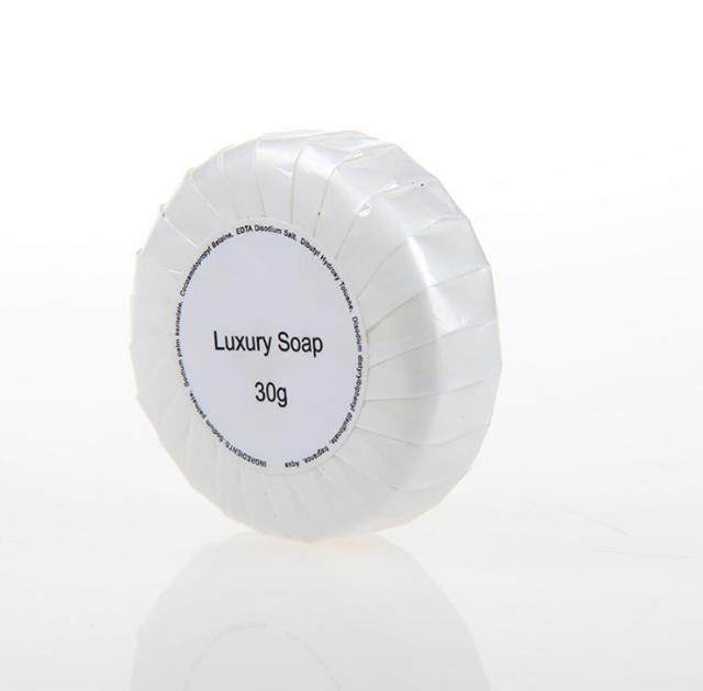 Hot Sale Cheap Price Small Size Round Pleated Wrapped Soap for Hotel