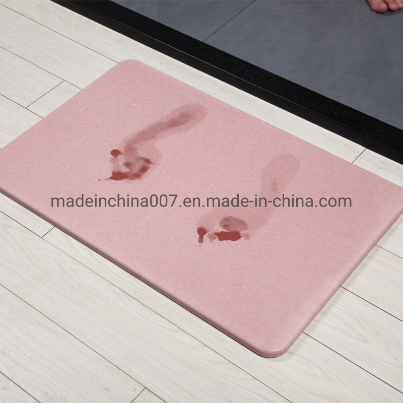 China Diatomite Anti-Slip Mat Fast Dry Breathing Bathroom Mat