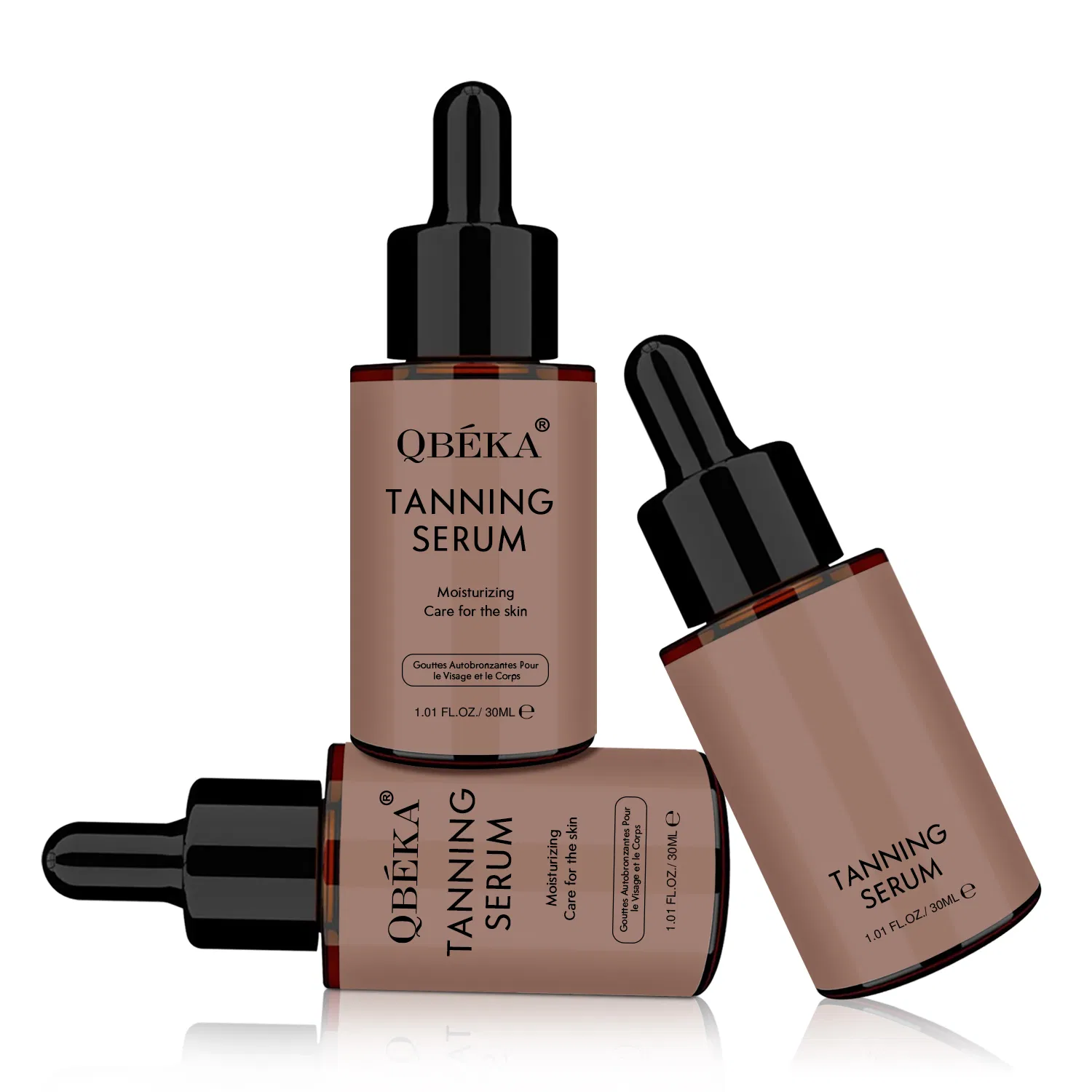 Qbeka Tanning Serum Instant Glow Sun-Kissed Look Streak-Free Hydrating Formula Skin-Nourishing Natural Bronze