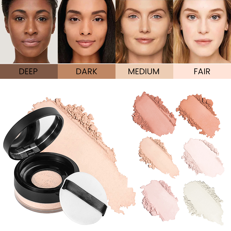 Free Sample Private Label Waterproof Matte Face Makeup Setting Powder