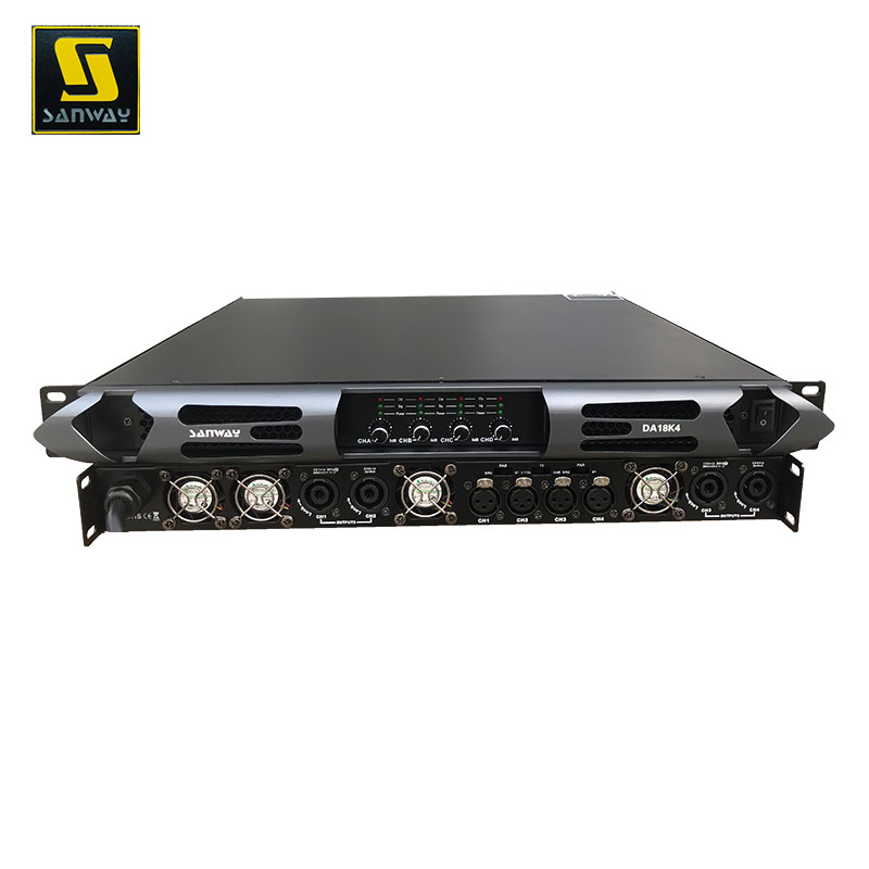 Da18K4 18000W 4 Channel 1u Class D Digital Professional Audio Speaker Stereo DSP Power Amplifier