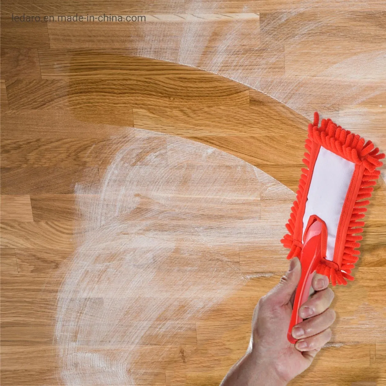Custom Fluffy Rotating PP Handle Microfiber Duster Auto Microfiber Mop Duster