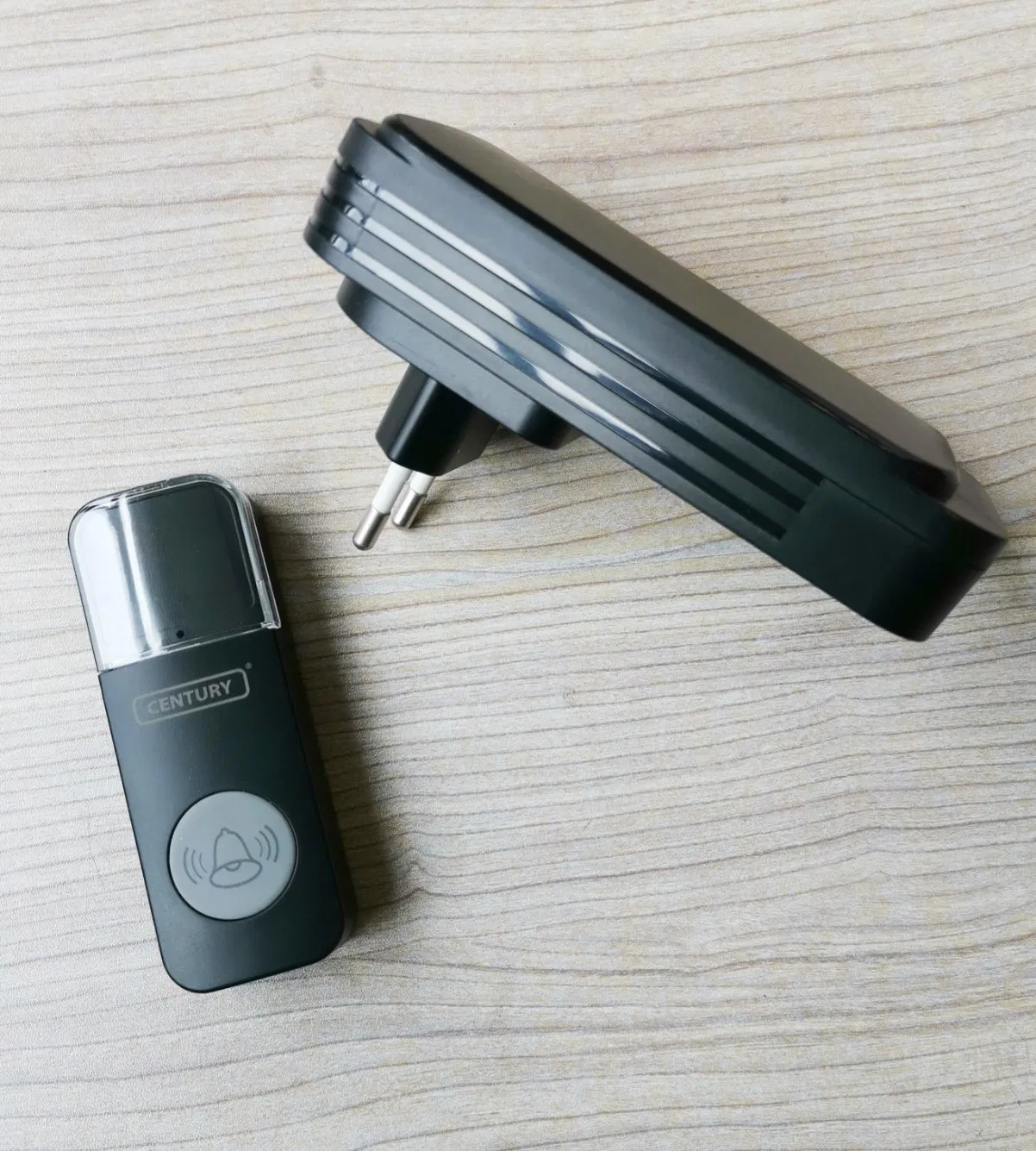 AC Plug-in Waterproof E603 Black Wireless Doorbell